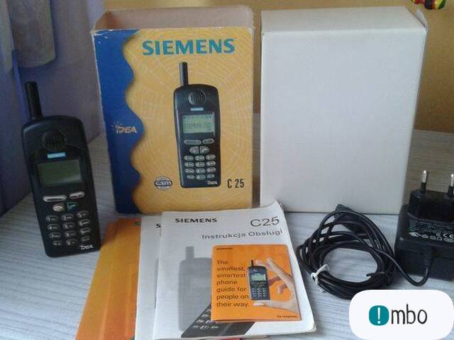 Telefon Siemens C25 oryginalny akcesoria KOMPLET - 1